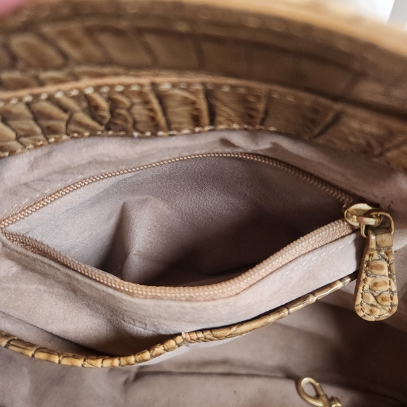 Brahmin Louise Rose Satchel With Crocodile Embossed Leather - Picture 17 of 17